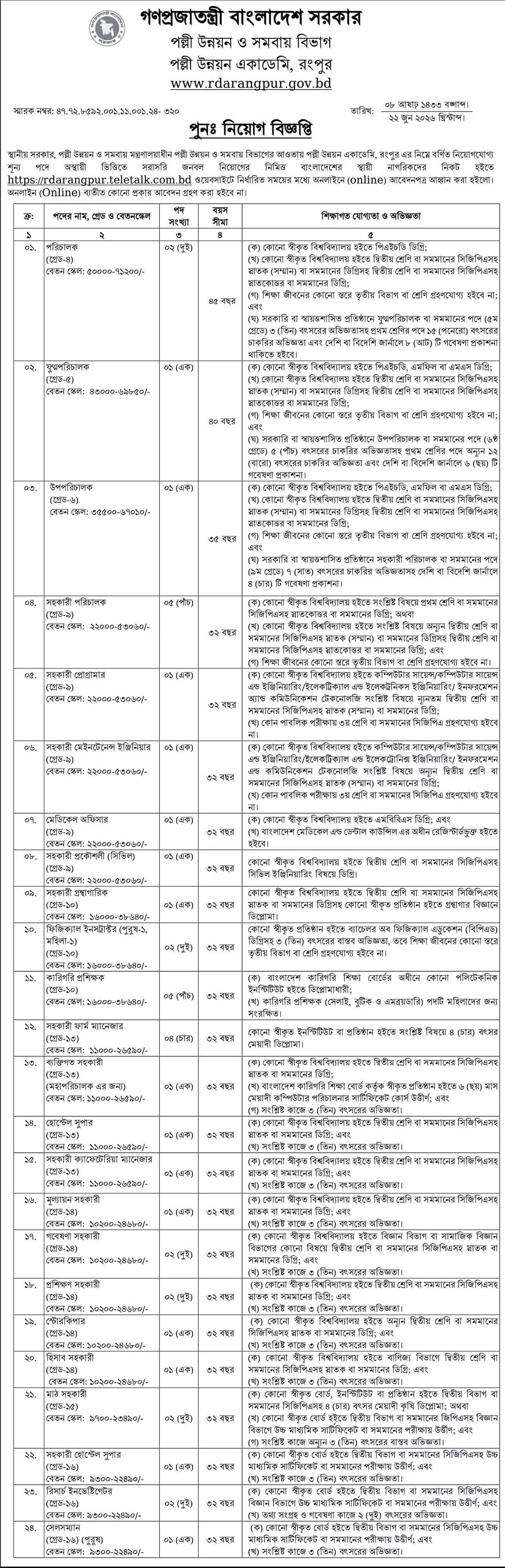 RDA Rangpur Job Circular 2026.jpg