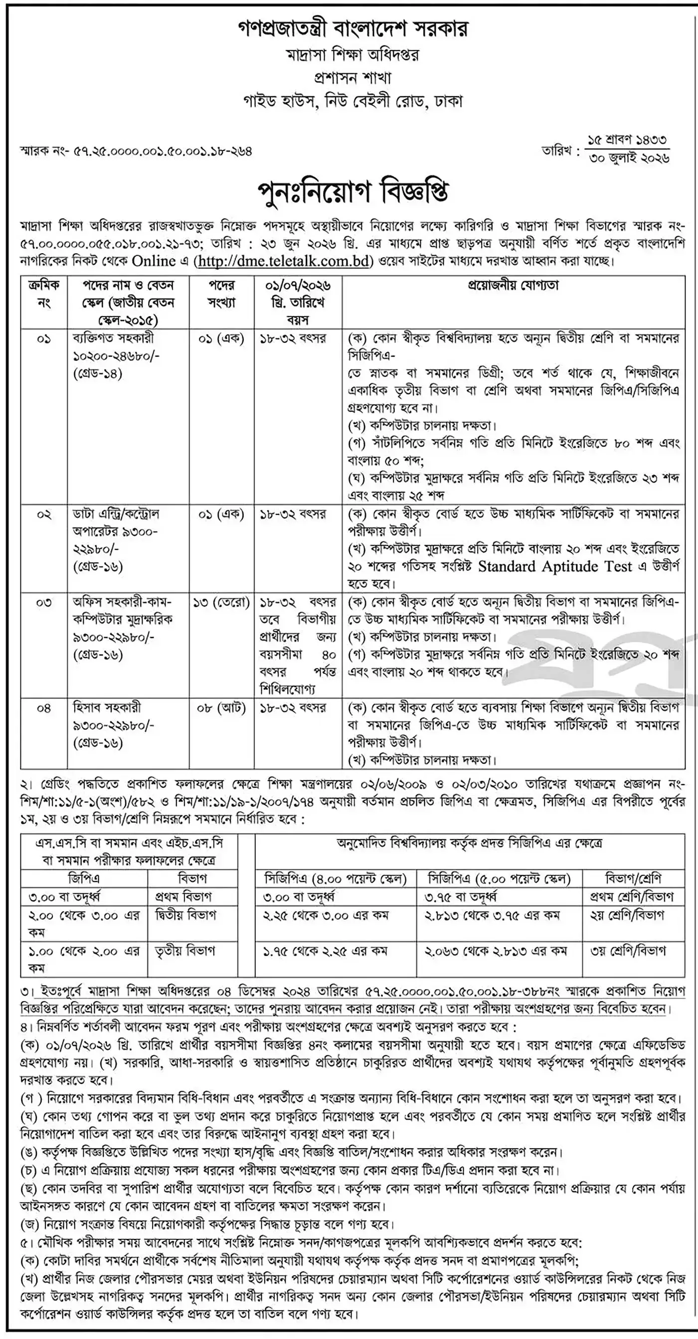 DME Job Circular 2026 PDF-1.webp