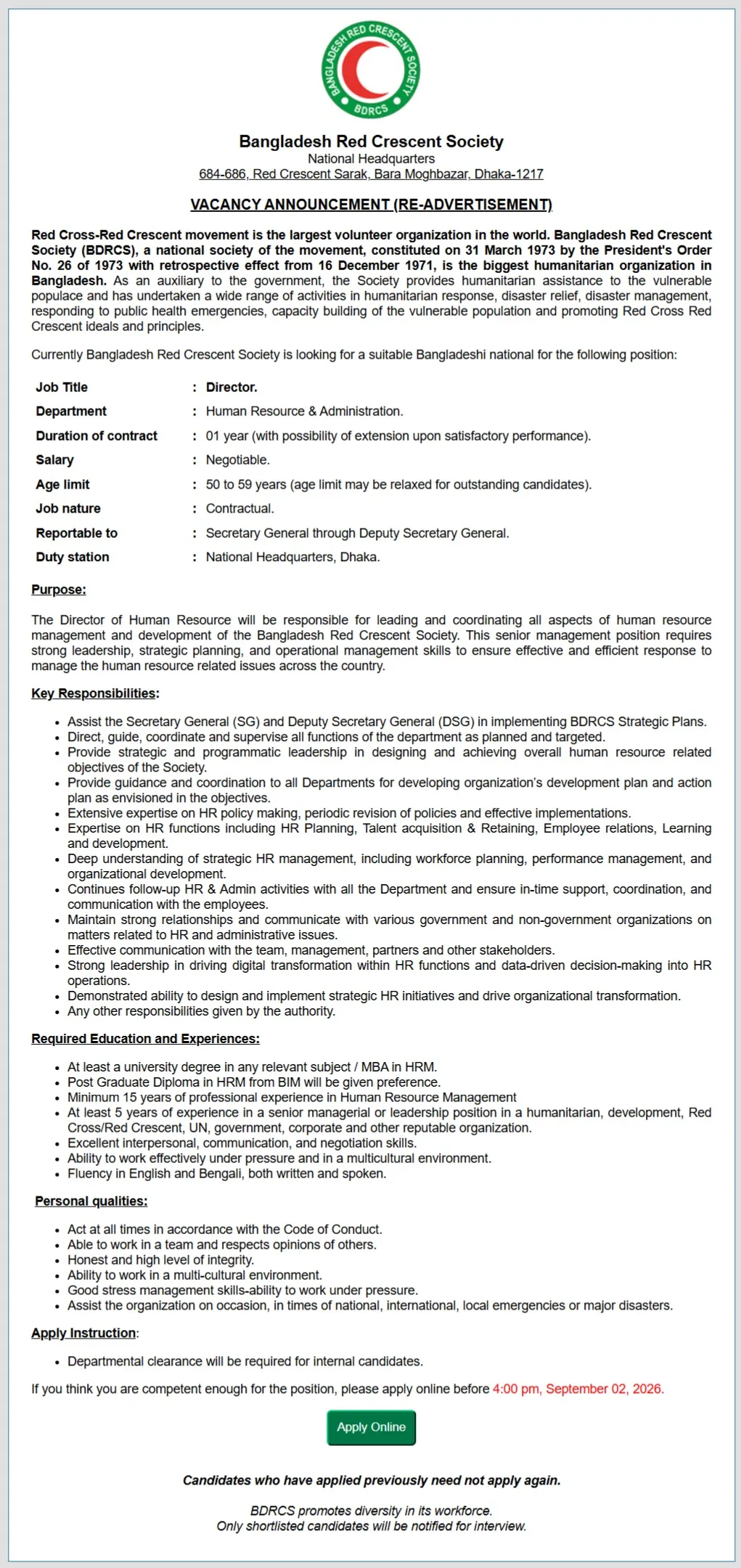 Bangladesh Red Crescent Society Job Circular 2026.webp