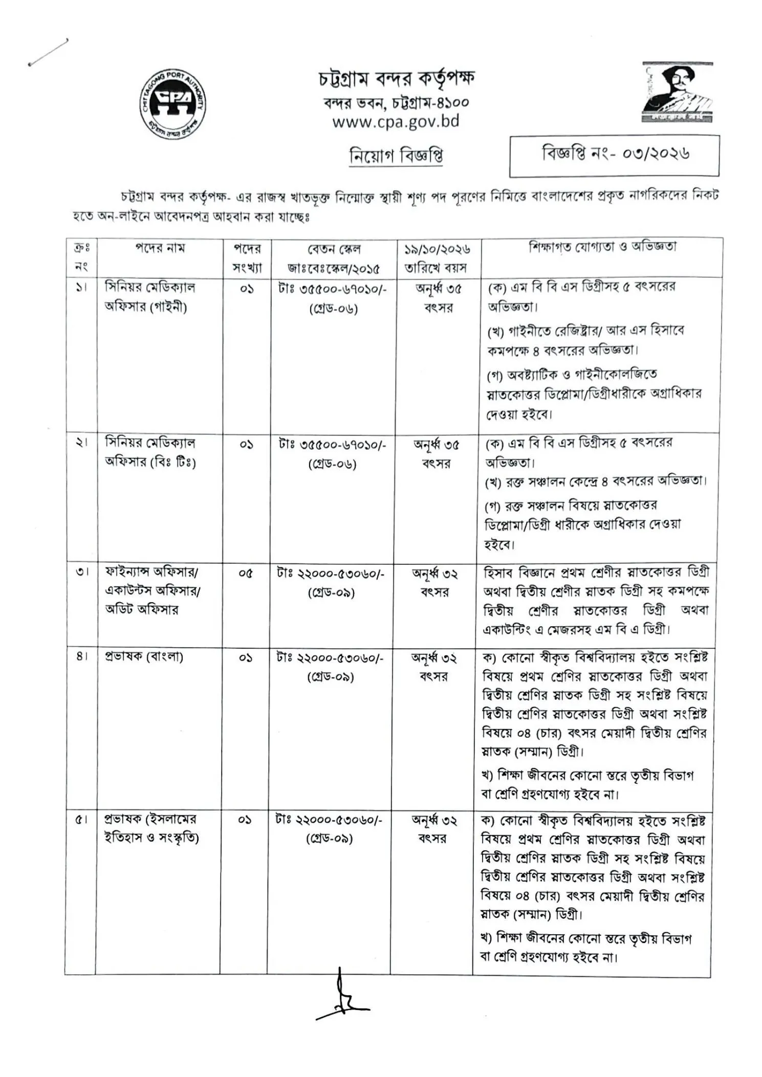 CPA Job Circular 2026 PDF-1.webp