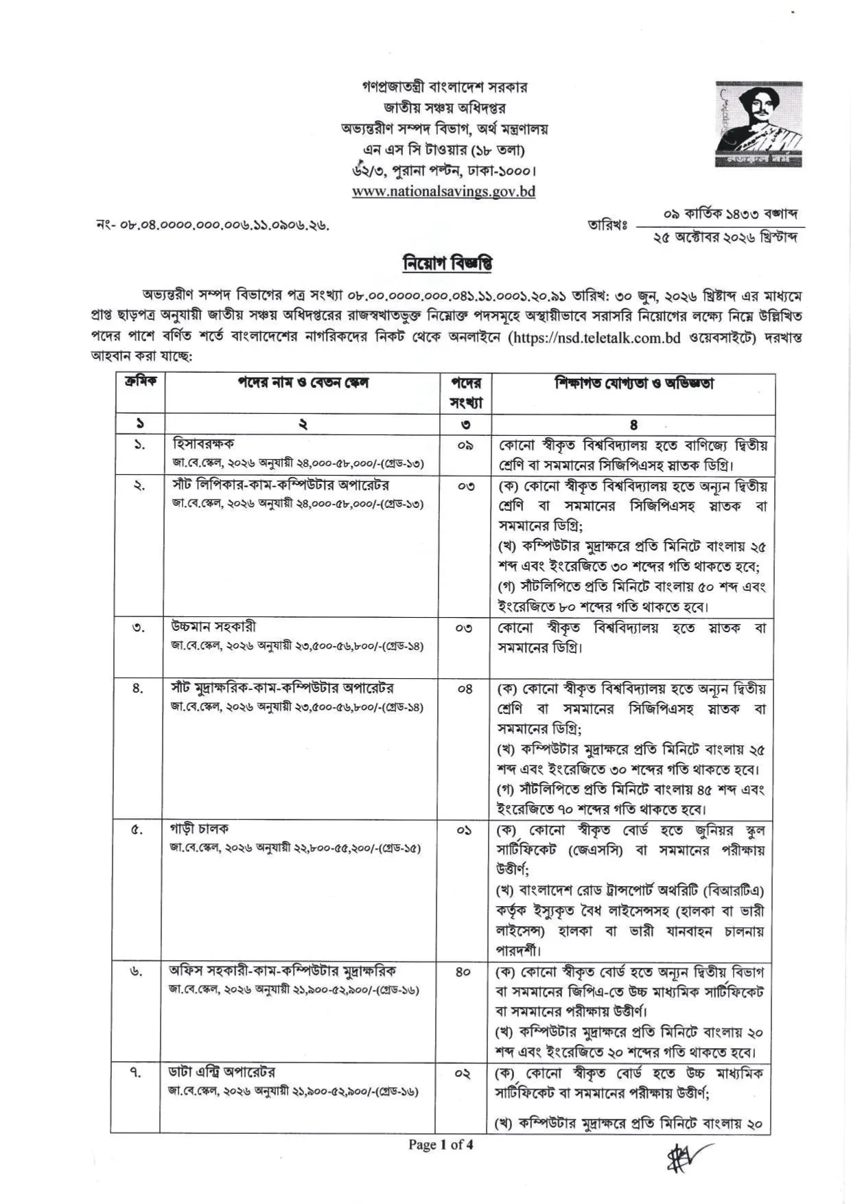 NSD Job Circular 2026 PDF-1.webp
