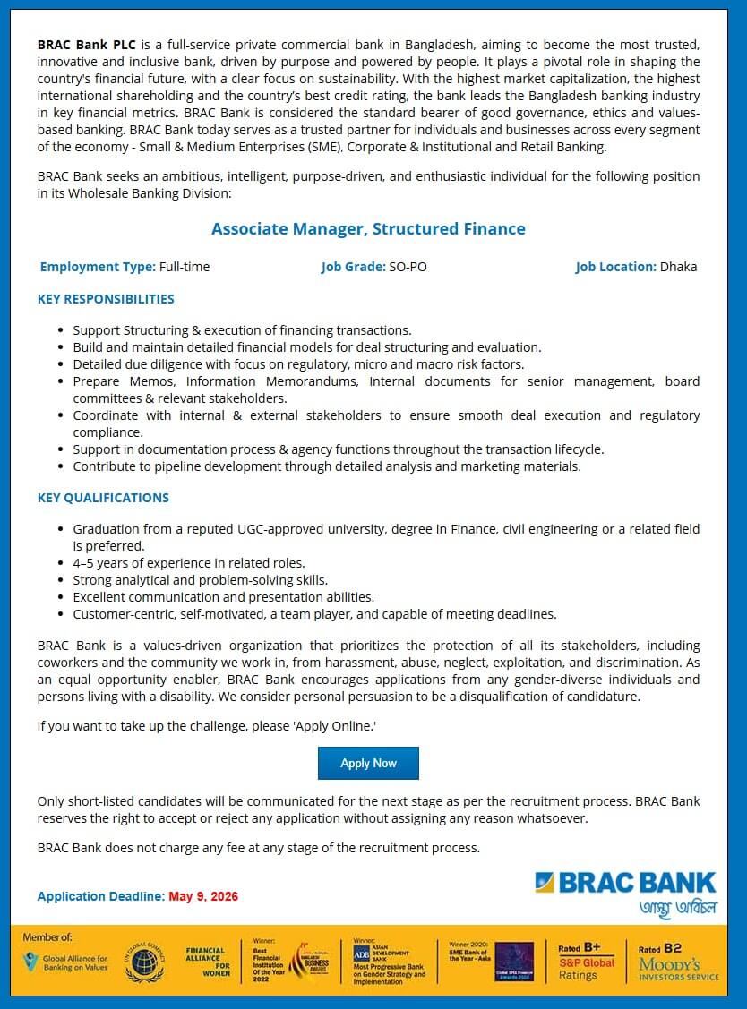 BRAC Bank Limited Job Circular 2026.jpg