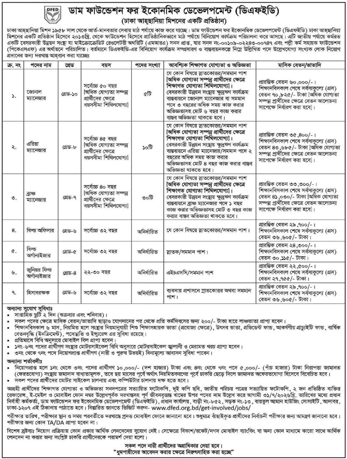 DFED NGO Job Circular 2026.jpg