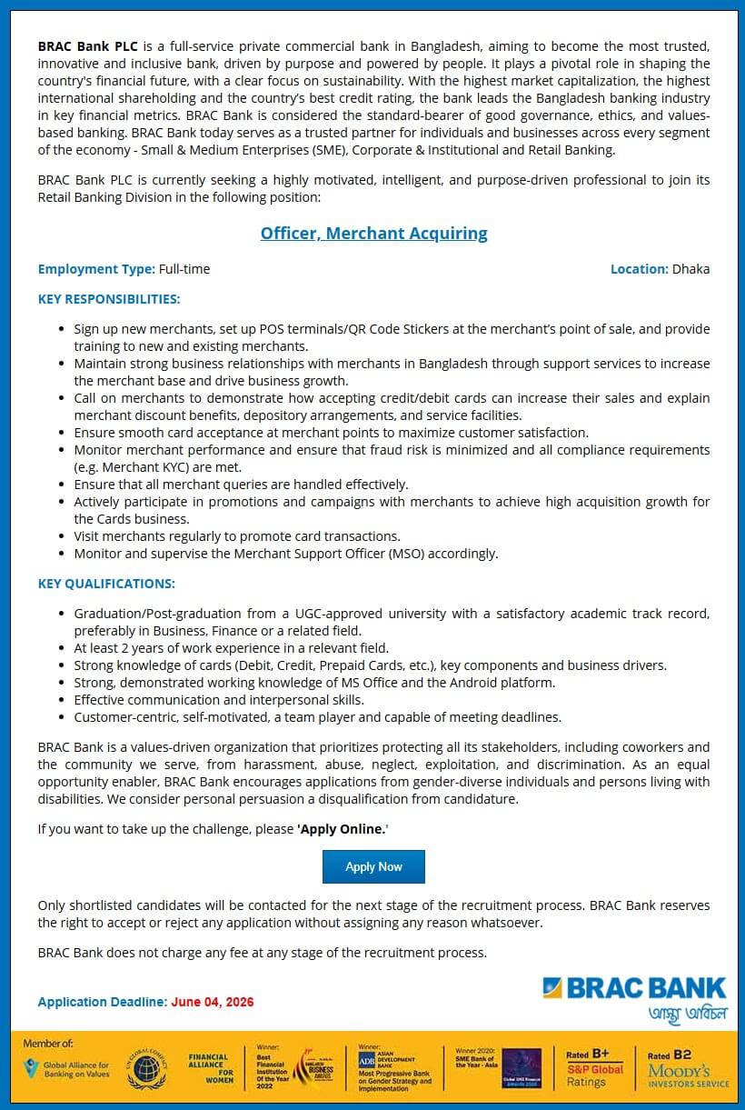 BRAC Bank Limited Job Circular 2026.jpg