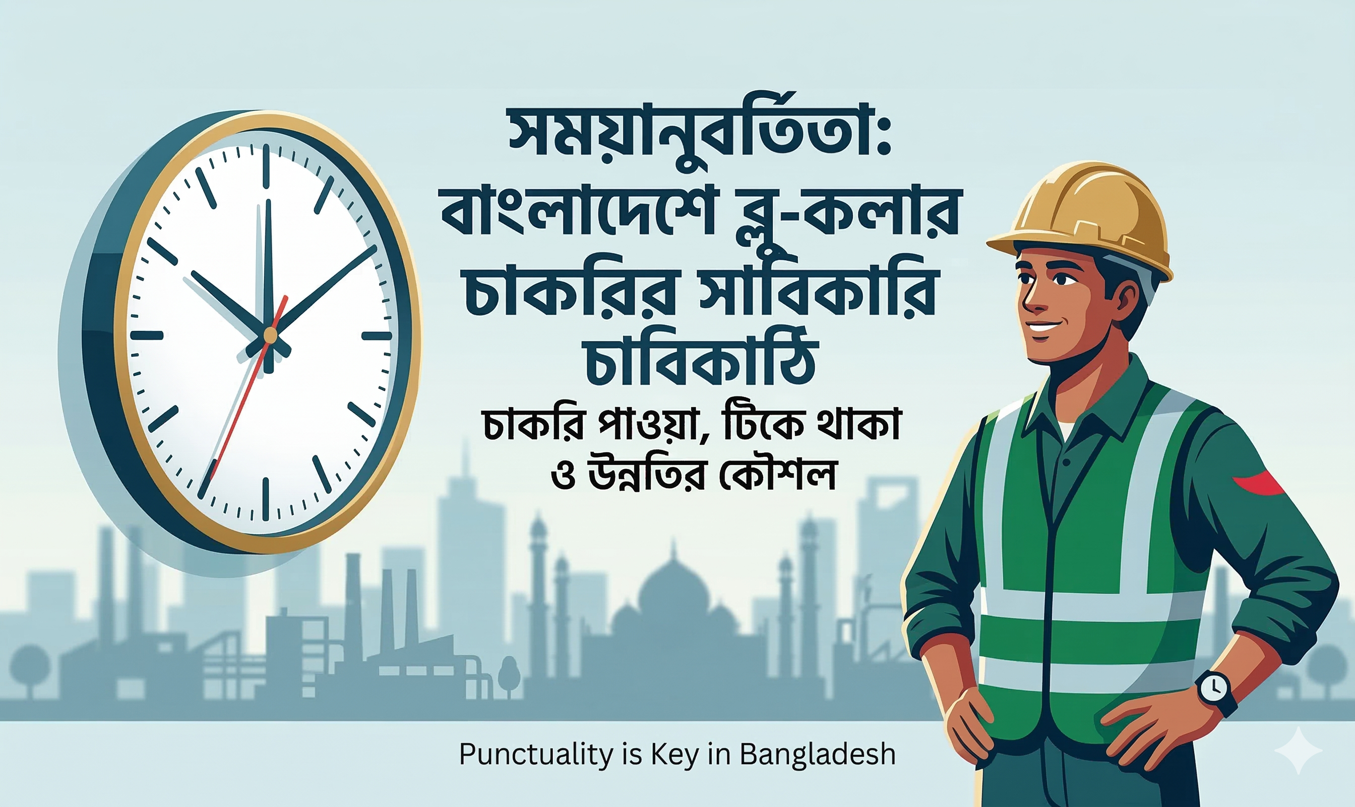 সময়মতি রাখা: কেন সময়মতি বাংলাদেশের ব্লু-কলারের চাকরি পাওয়া ও টিকে থাকার মূল কী