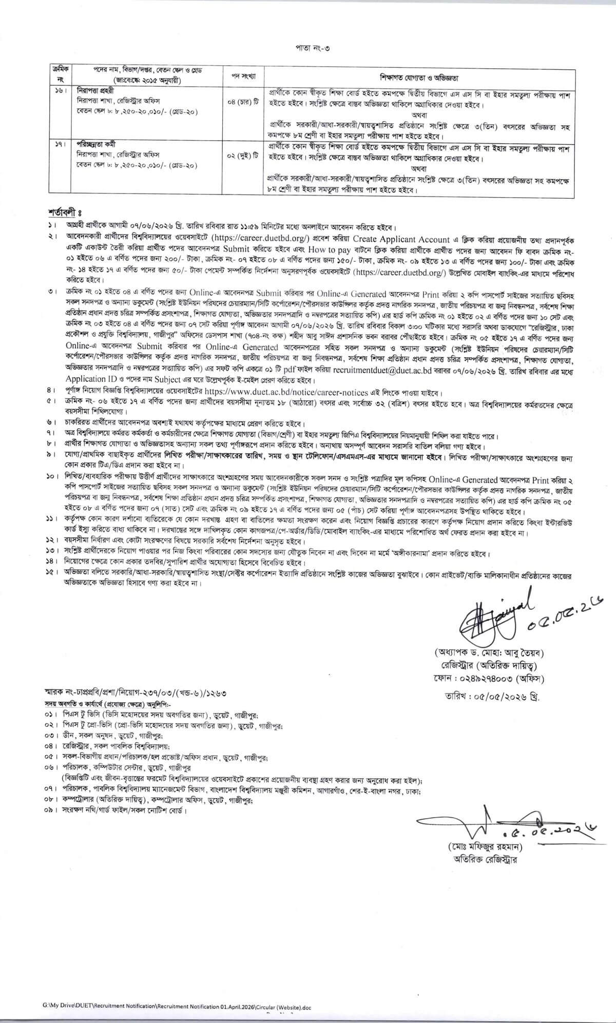 DUET Job Circular 2026 PDF3.jpg