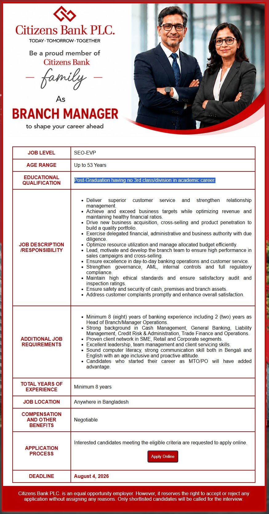 Citizens Bank PLC Job Circular 2026.jpg