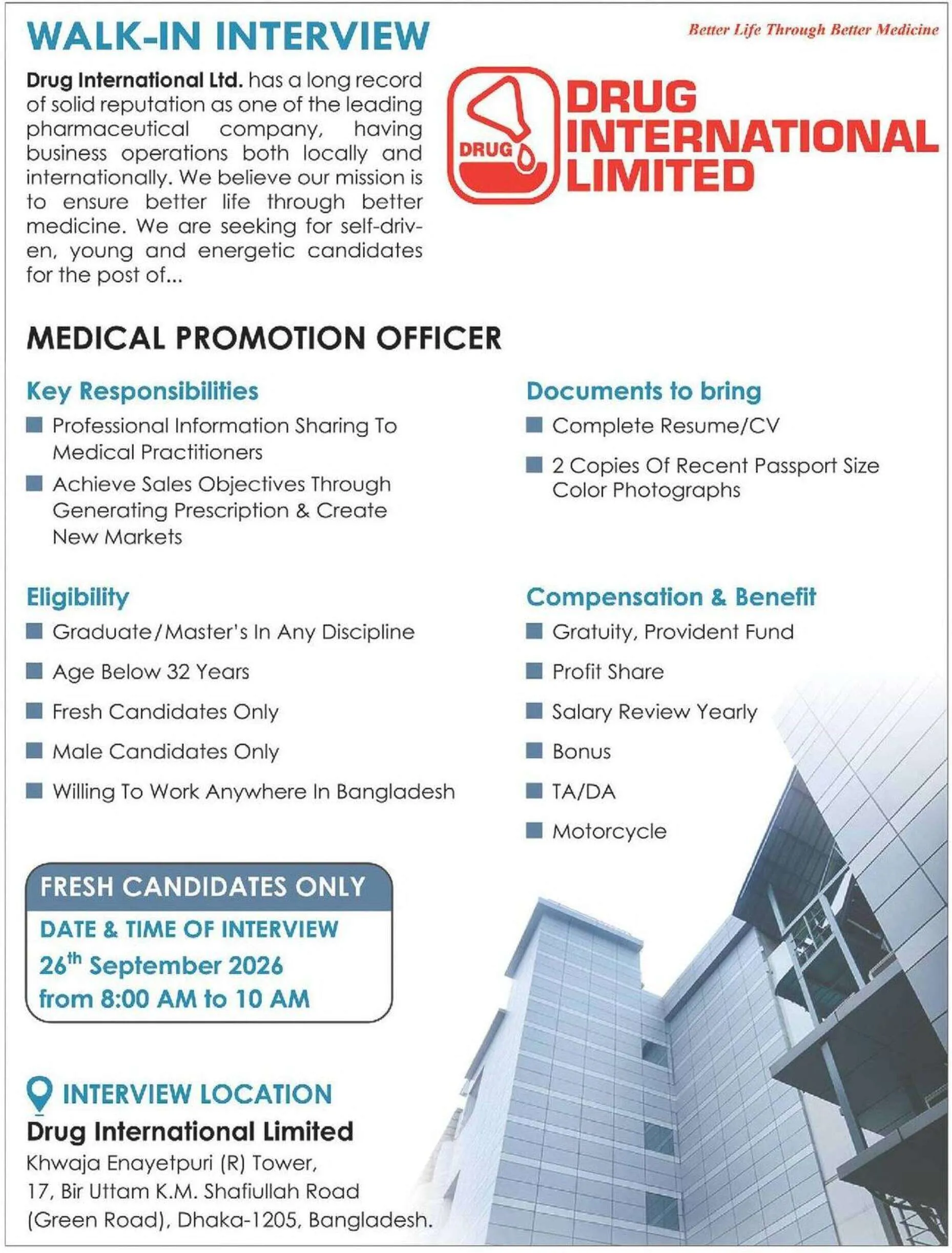 Drug International Limited Job Circular 2026.webp