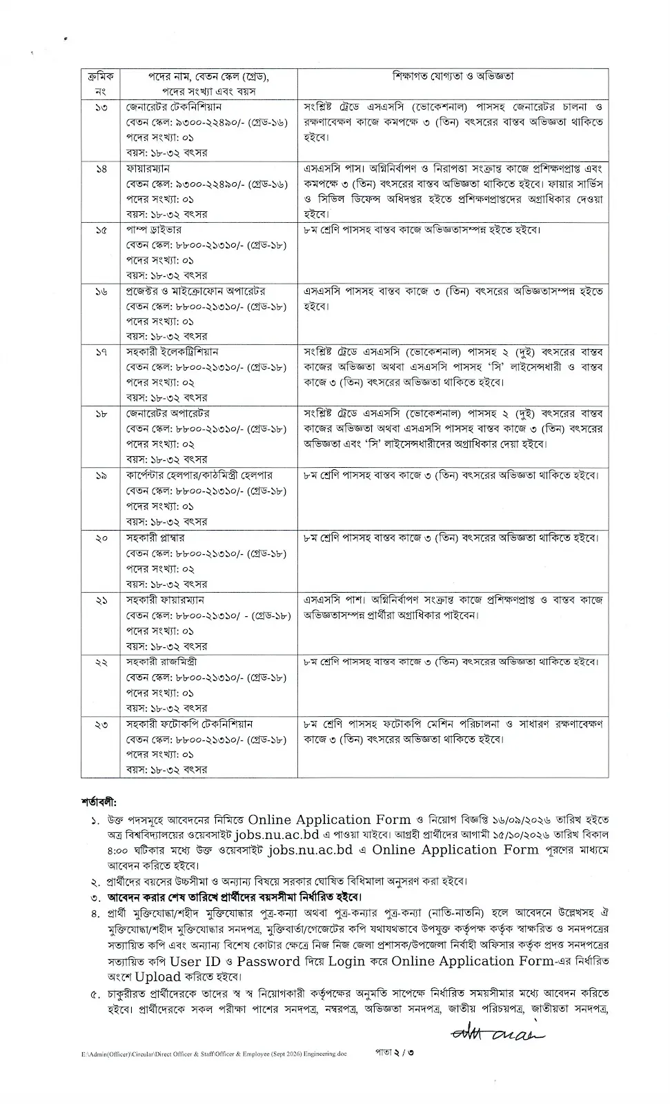 NU Job Circular 2026 PDF-2.webp
