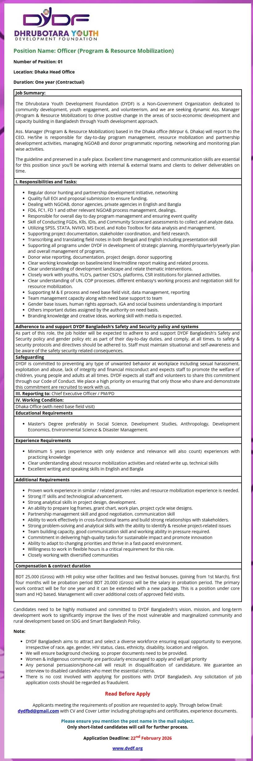 Dhrubotara Youth Development Foundation Job Circular 2026.jpg