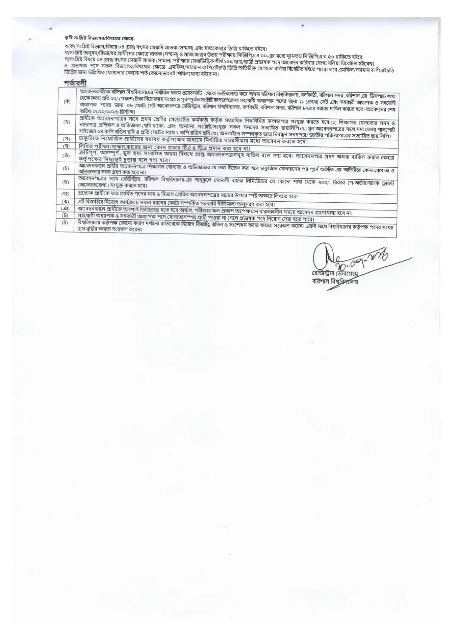 Barishal University Job Circular 2026 PDF-2.webp