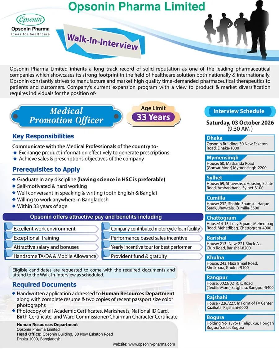 Opsonin Pharma Job Circular 2026.webp