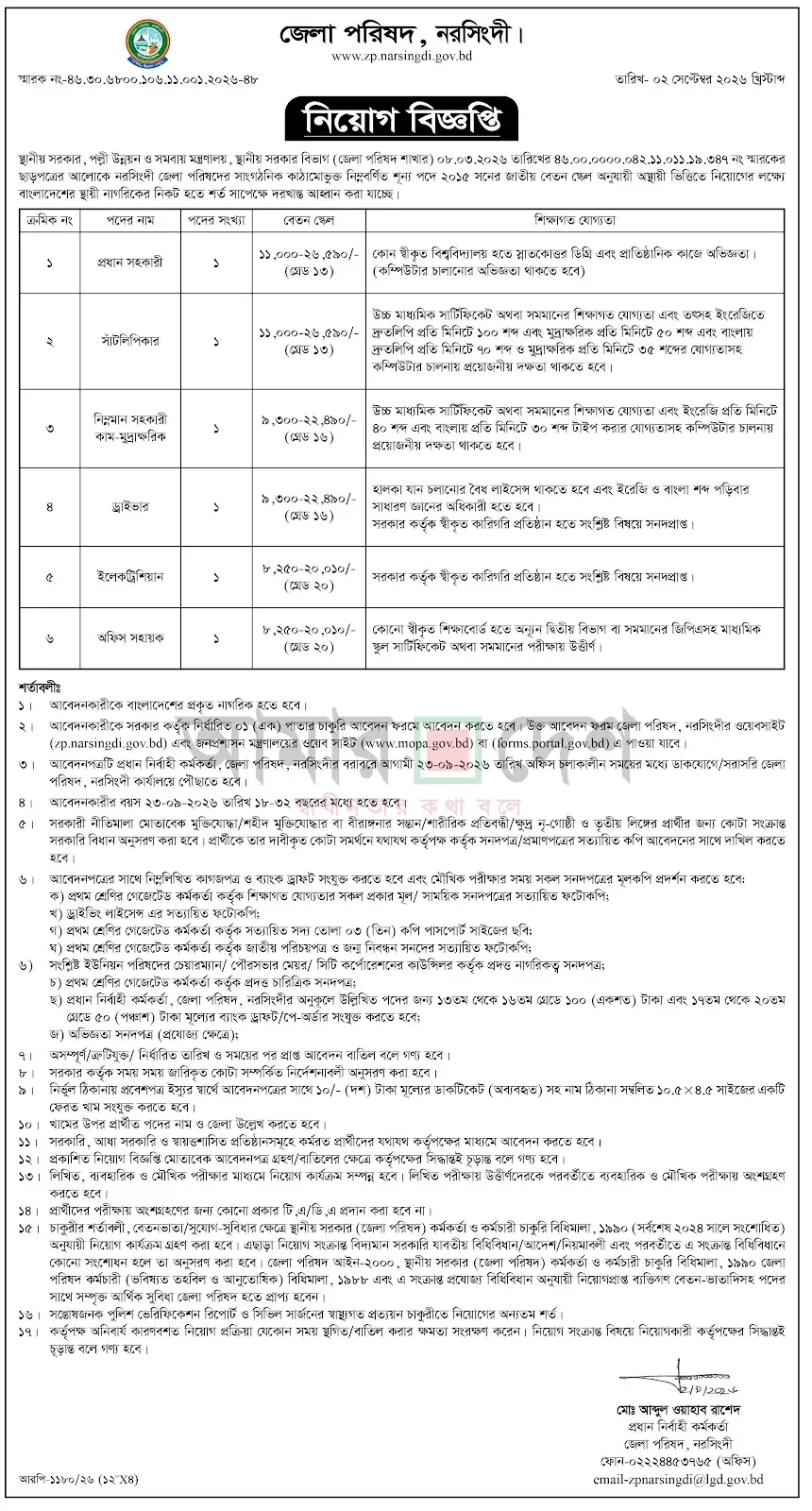 Zilla Parishad Office Job Circular 2026 1.webp